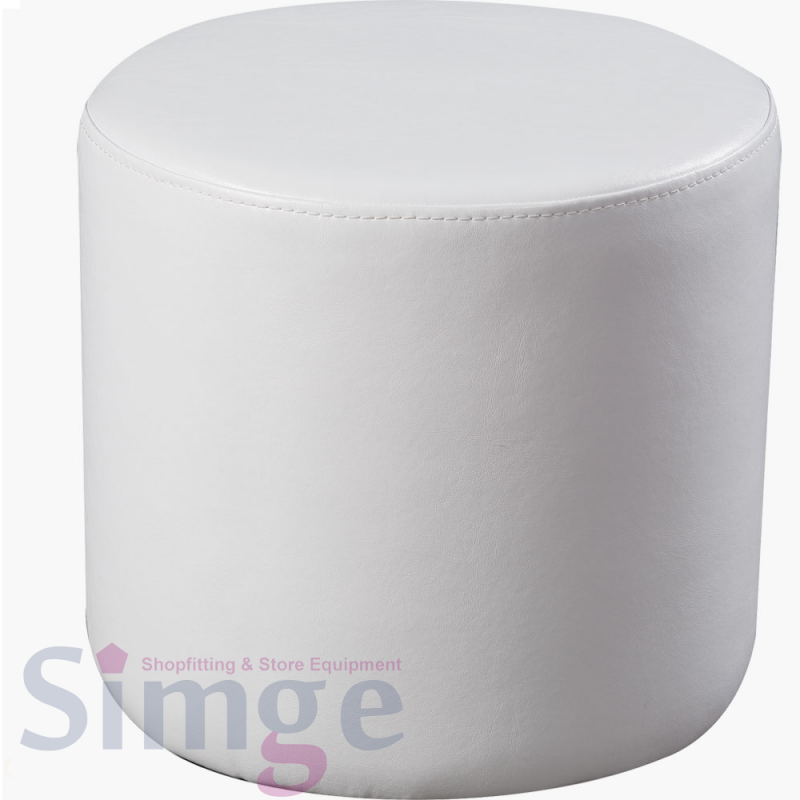 Yuvarlak Mağaza Soyunma Kabini Deri Pufu