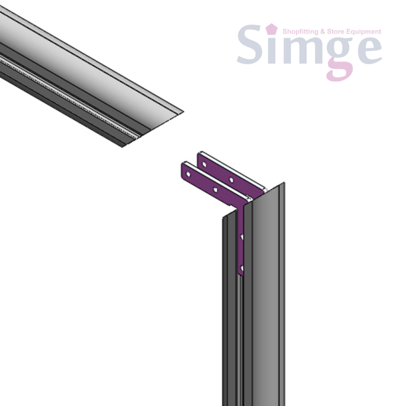 Alüminyum Dikme Profili Köşe Birleştirici L Aparat