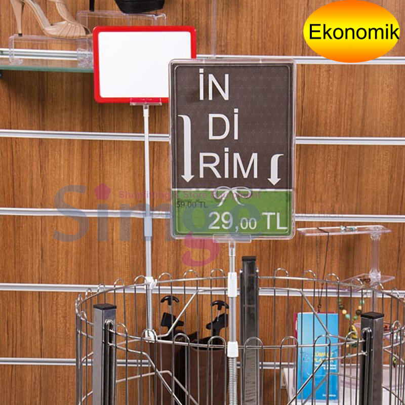 Yaylı Etiketlik Çerçevesi Tutucu