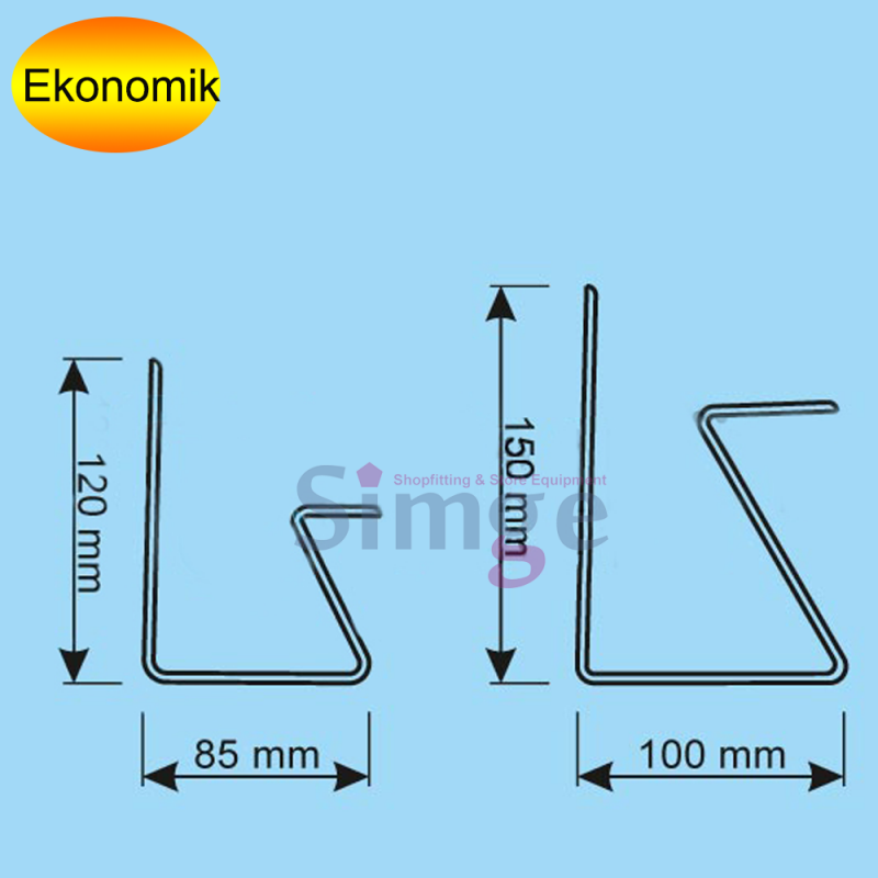 İkili Z Set Ayakkabı Vitrin Standı