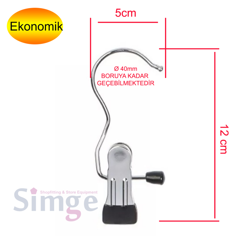 Tek Mandallı Eşarp Askılığı