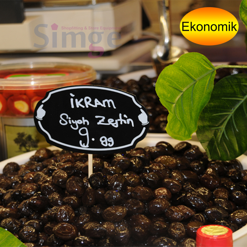 Ahşap Saplamalı Fiyatlık Elips Silinebilir Etiketlik