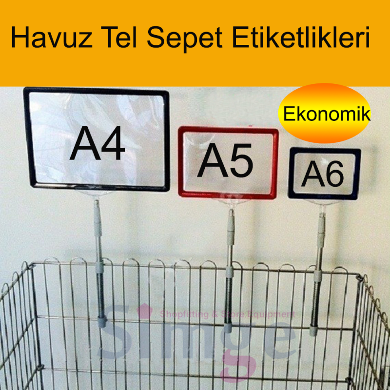 Yaylı Etiketlik Çerçevesi Tutucu