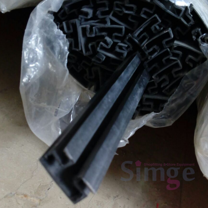 Plastik Mağaza Kanallı Panel Raf Kanalı Profili