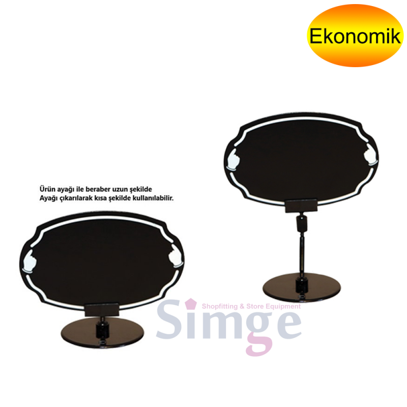 Ayaklı Fiyatlık Etiketliği Elips