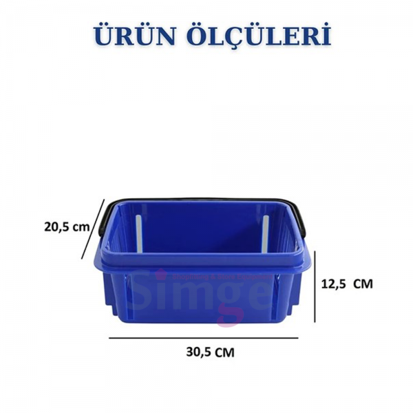 Kırtasiye Plastik El Sepeti, 7 LT