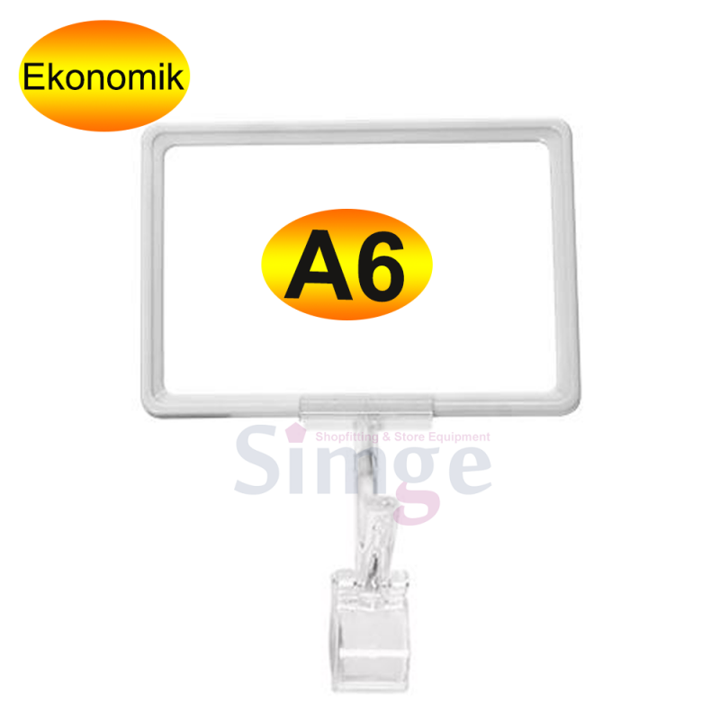 Mandallı Fiyat Etiketliği, A6