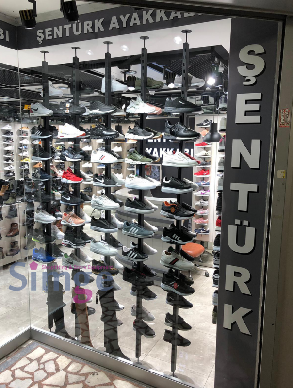 Ayakkabı Vitrin Dekorları Metal Dikme 01 