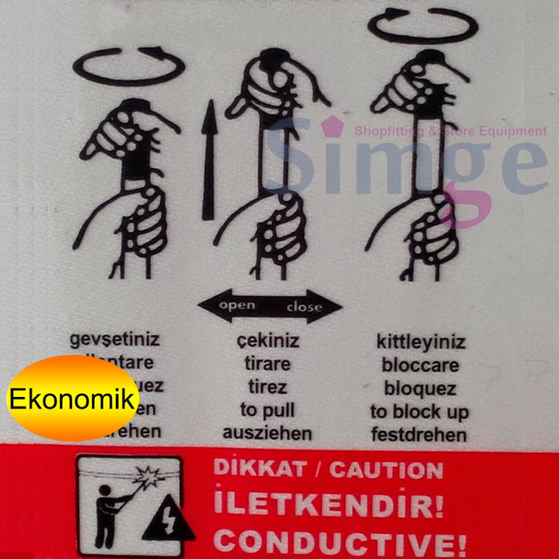 Metal Tekstil Askı Sopası