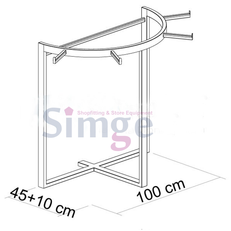 Yarım Daire Askı Standı