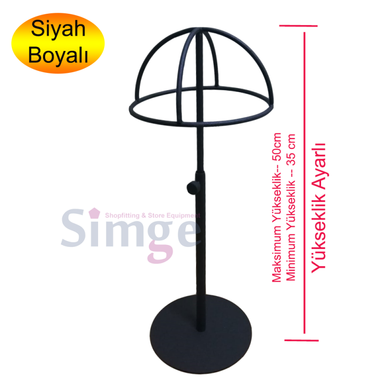 Tekli Mağaza Şapka Standı