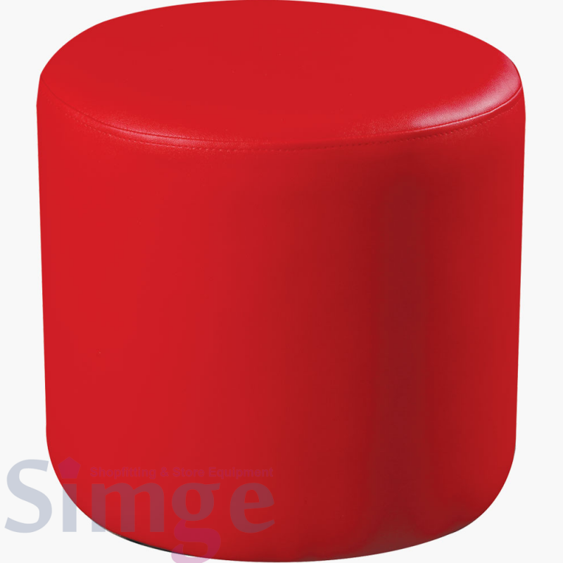 Yuvarlak Mağaza Soyunma Kabini Deri Pufu