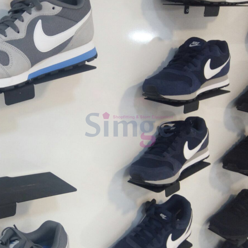 Duvara ve Suntaya Vidalanabilen Ayakkabı Mağazası Rafı