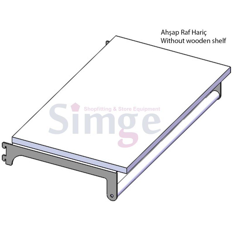 Askı Boru Taşıyıcılı Raf Braketi