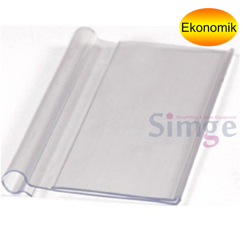Tel Fiyat Etiketliği Şeffaf Plastik 40mm x 80mm