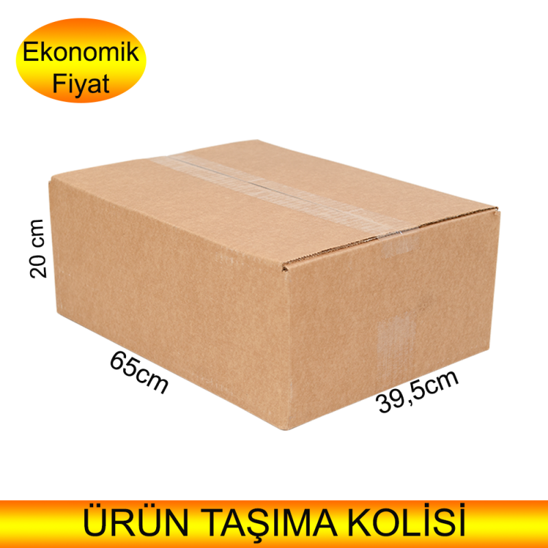 Ucuz ve Ekonomik Koli İkitelli, Boş Taşınma Karton Koli 650mm x 395mm x 200mm