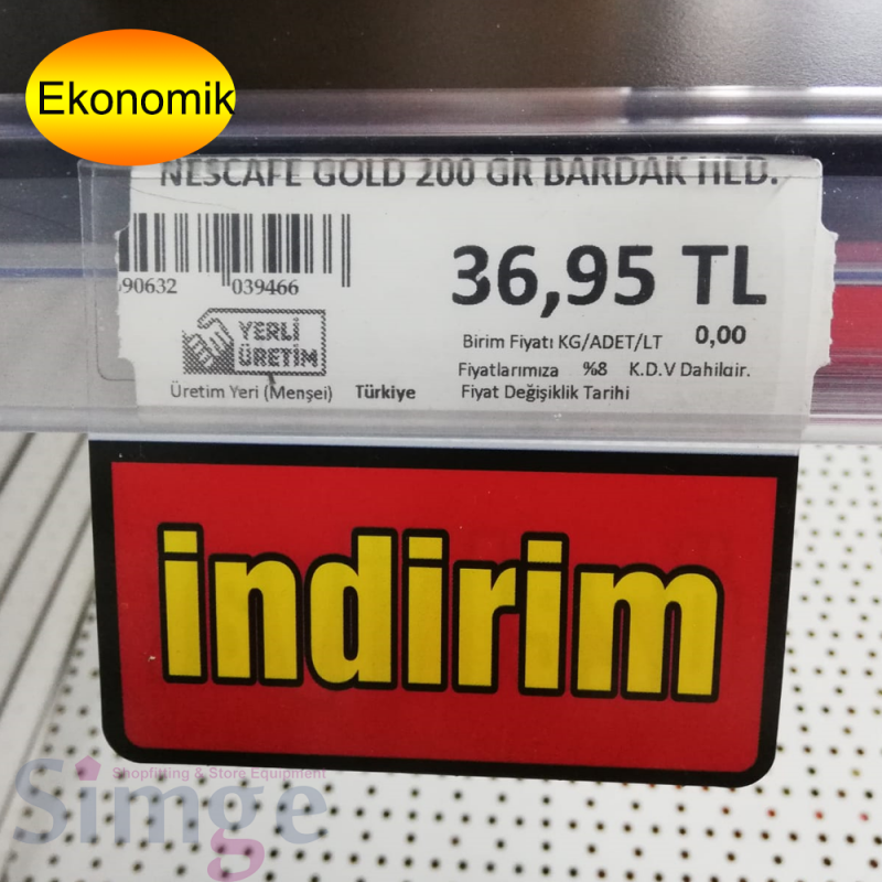 Pvc Kulakçık , Raf Önü İkaz Kulakçıkları
