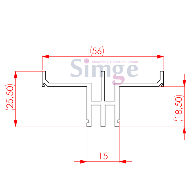 Çift Slotlu Duvar Rayı