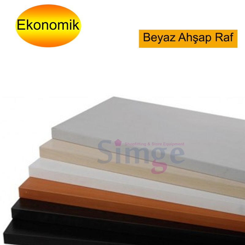 Mağaza Ahşap Duvar Rafı