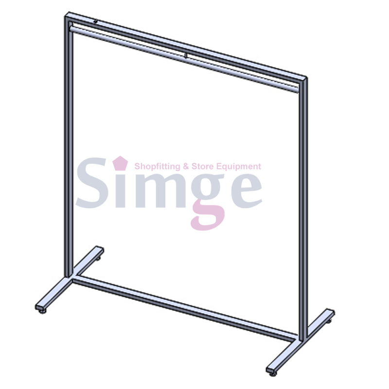 Mağaza Orta Teşhir Askı Standı Düz