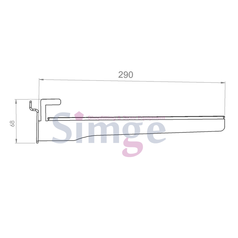 Kanallı Pano Cam Raf Taşıyıcı Seti