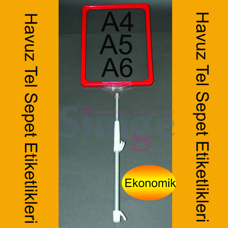 Yaylı Etiketlik Çerçevesi Tutucu