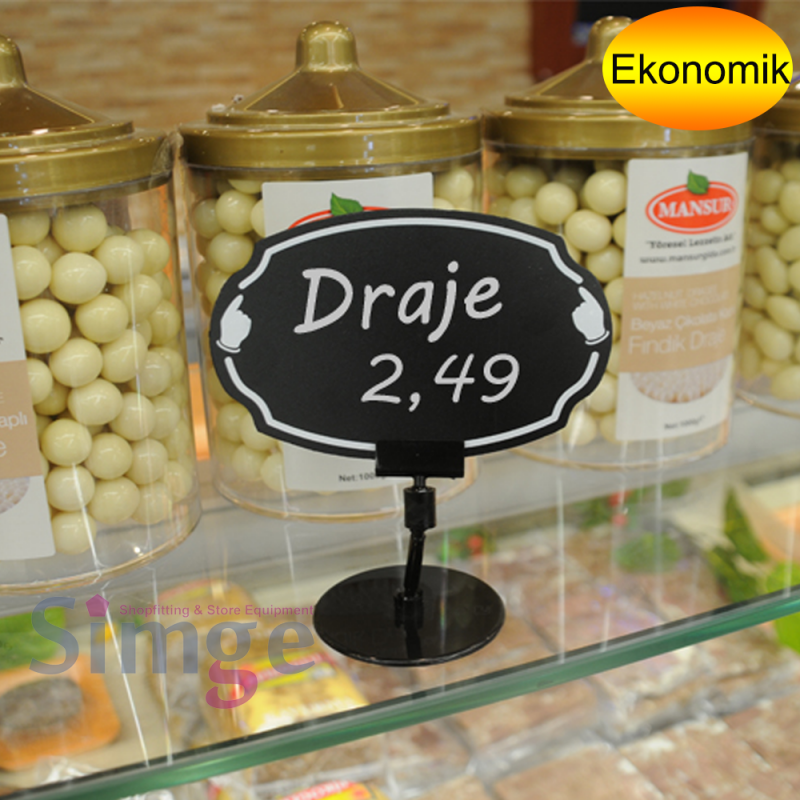 Ayaklı Fiyatlık Etiketliği Elips