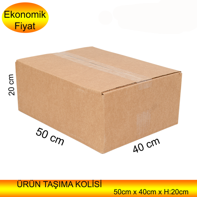 Ambalajlama Ürün Paketleme Kolisi, 50cm x40cm x20cm