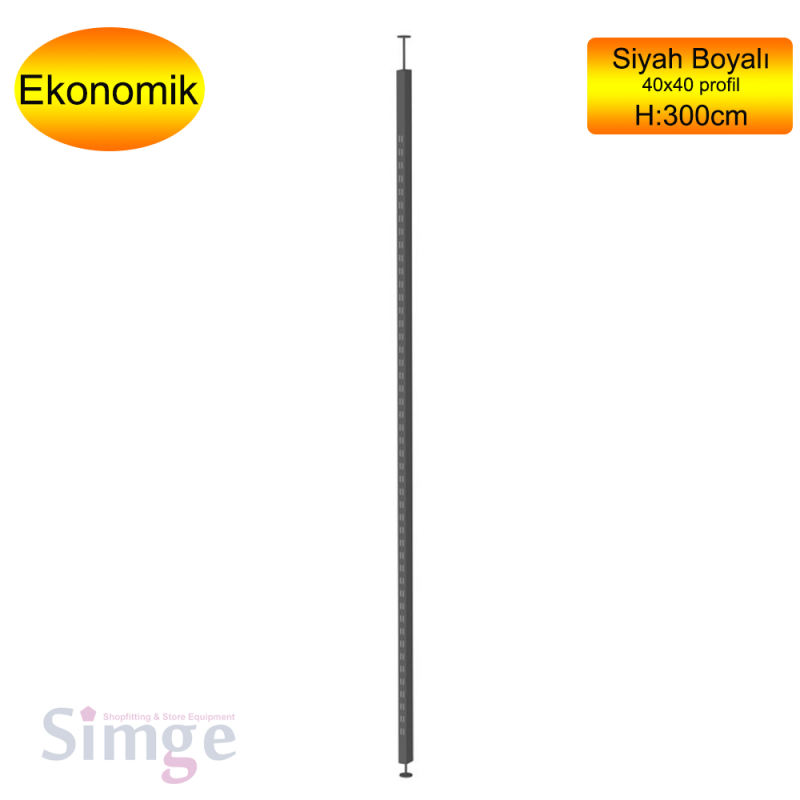 Mağaza Vitrin Raf Dİreği, 300cm