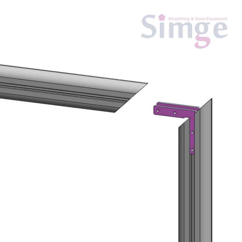 Alüminyum Dikme Profili Köşe Birleştirici L Aparat