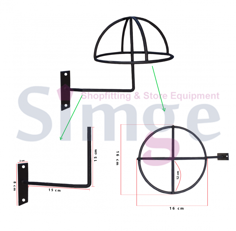 Duvara Monte Şapkalık, Şapka Askılığı