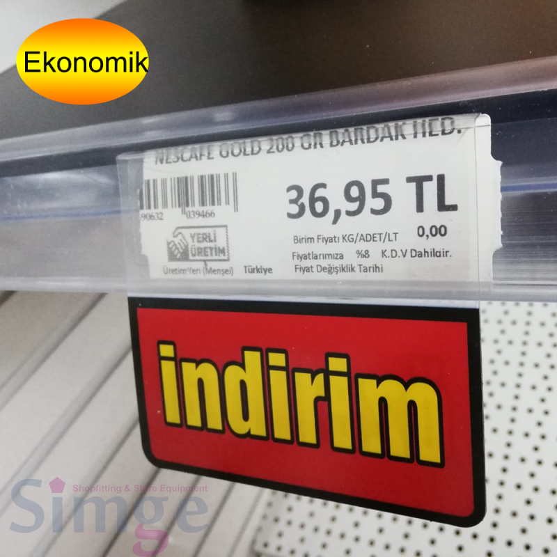 Pvc Kulakçık , Raf Önü İkaz Kulakçıkları