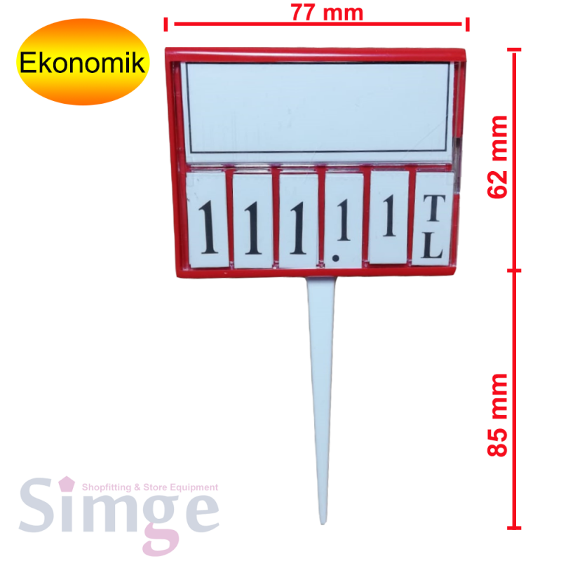 Rakamlı Kasetlik Saplamalı, Küçük 