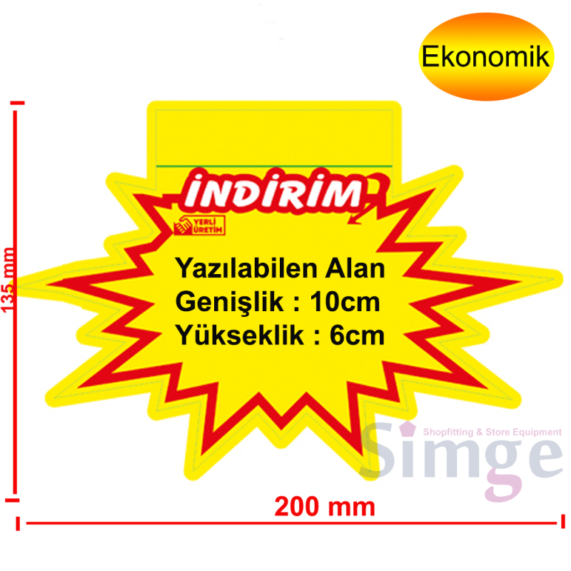 Yerli Üretim Yıldızlı Etiketlik
