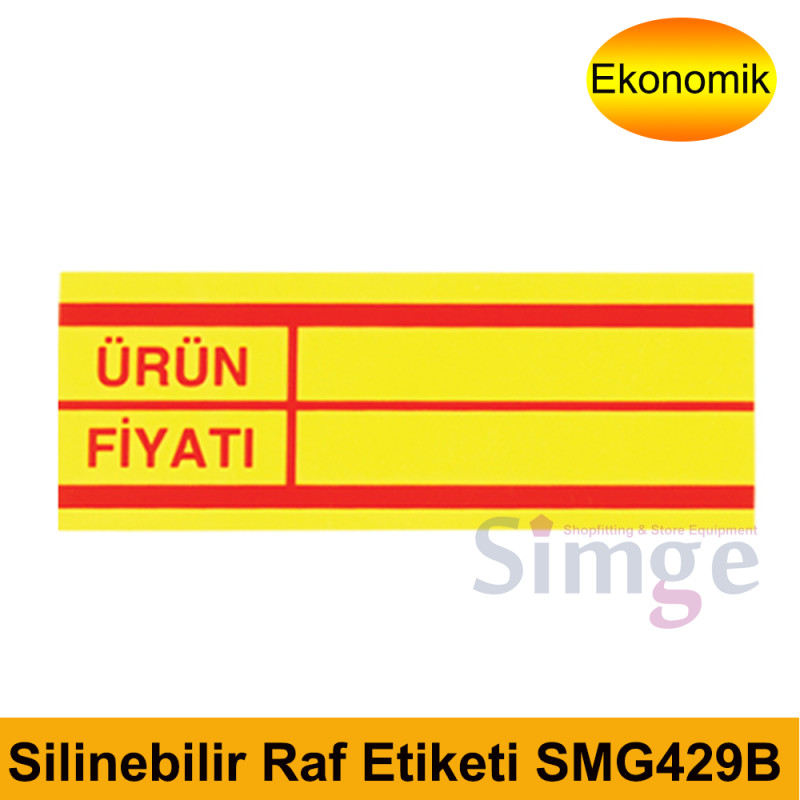 Silinebilir Raf Önü Etiketi