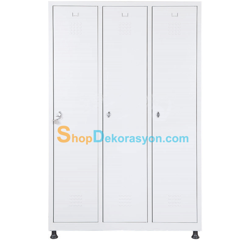 Çelik Depo Soyunma Dolapları Fiyatları Üçlü