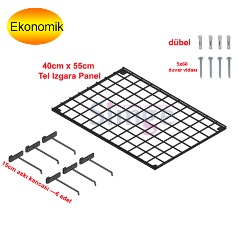 Mağaza Duvar Üstü Aksesuar Standı