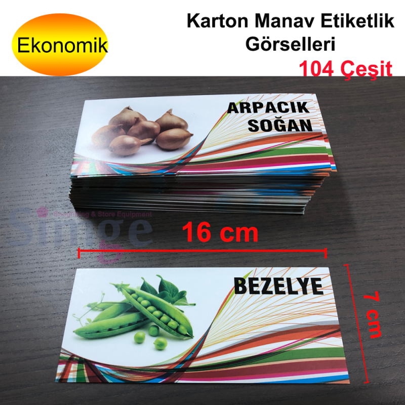 Manav Etiketi Resim Takımı,Karton Manav Görselleri 