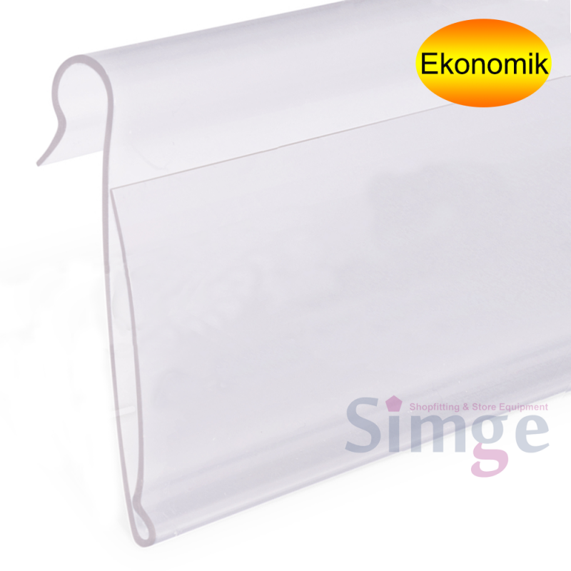 Tel Fiyat Etiketliği Şeffaf Plastik 40mm x 80mm