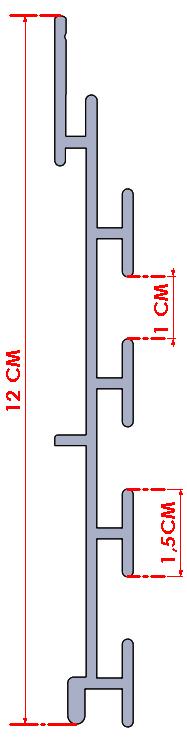 Kanallı Pano Alüminyum, Dar