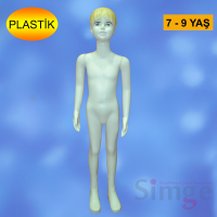 Plastik Çocuk Boy Mankeni 7 - 9 Yaz Kız Çocuk